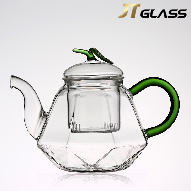Direct Heating Pyrex Water Kettle Unbreakable Borosilicate Glass Diamond Tea Pot Hot Water Glass Pitcher Kettle Tea 