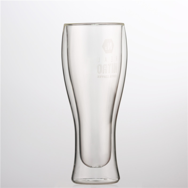 Wholesale Customize design tin shaped beer glass cups can shape glass