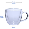 Modeling Dishwasher & Microwave Safe Reusable Double Wall Glass Coffee Cup with Handle
