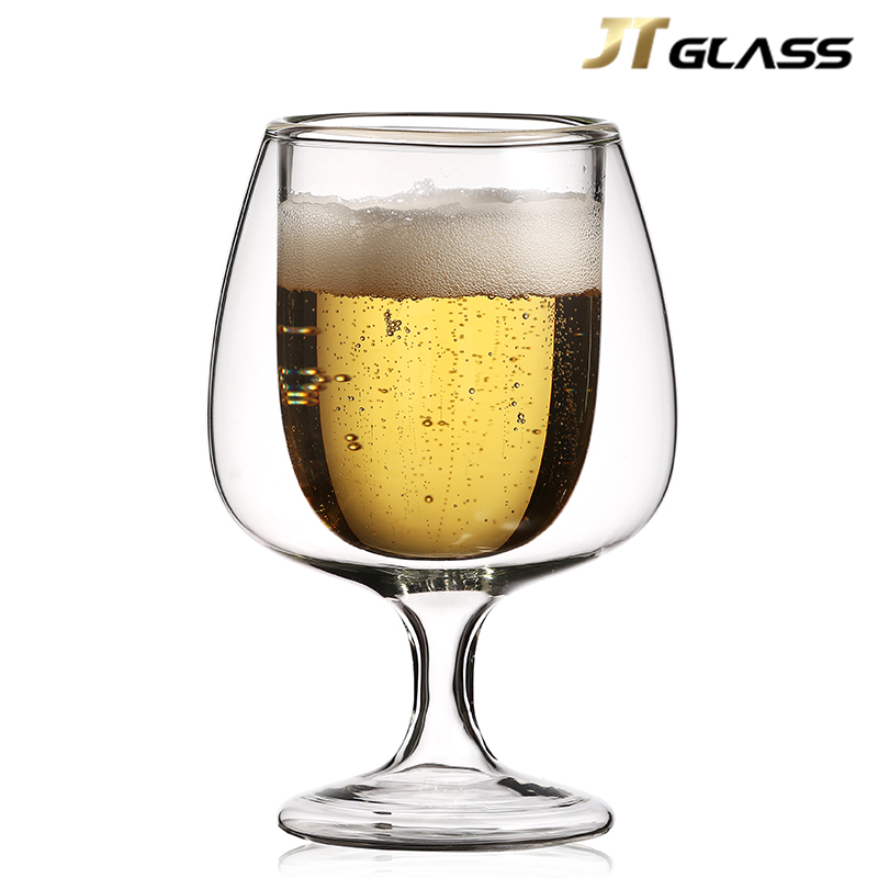 Hot Selling Microwave Safe Drinking Glass Double Wall Glass /wine Glass Double Wall 
