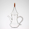 Turkey Heat resistant pyrex glass teapot with infuser with candle heating