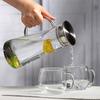 Hot Selling Wholesale Borosilicate Drinking Clear Glass Reusable Coffee Novelty Teapot with Teapot Lids