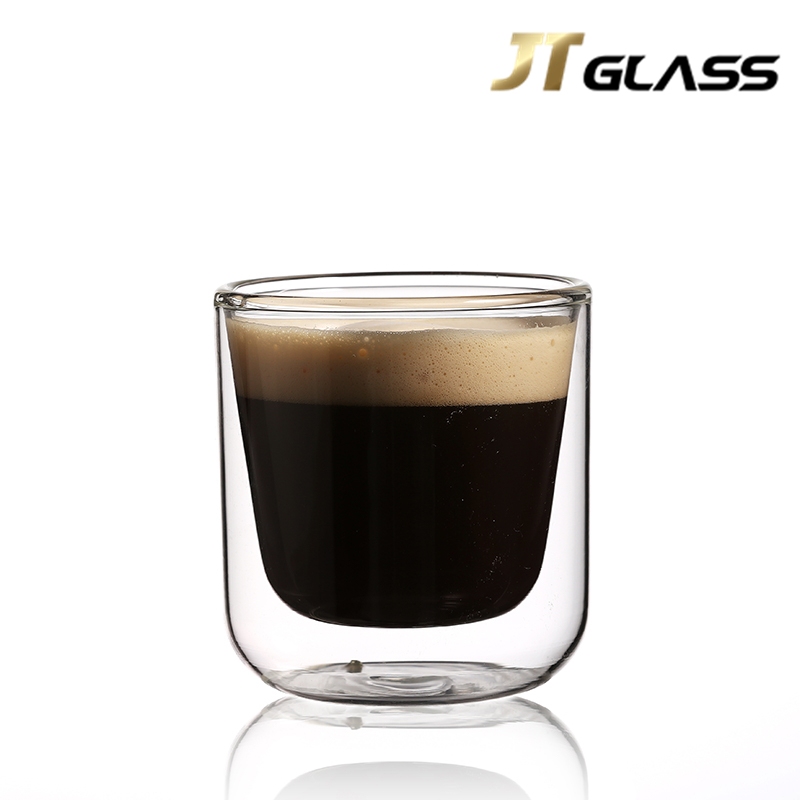Wholesale double glass home use heat-resistant coffee cup
