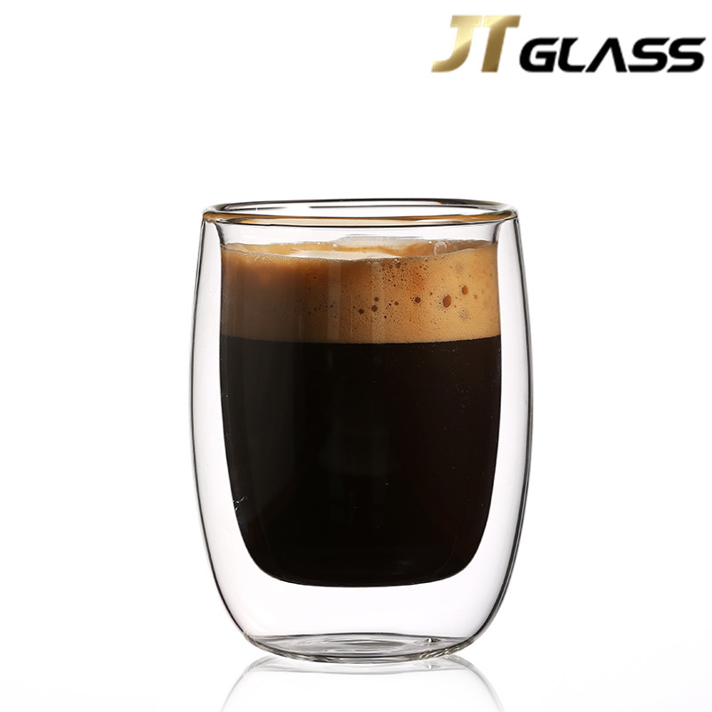 Wholesale Classical Design Fancy Handmade Double Wall Glass Coffee Cup