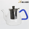 Hot Sale Heat-resistant Teapot Blue Teapot with Handle
