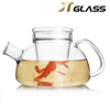 Restaurant Economic Heat Resistant Glass Tea Pot 