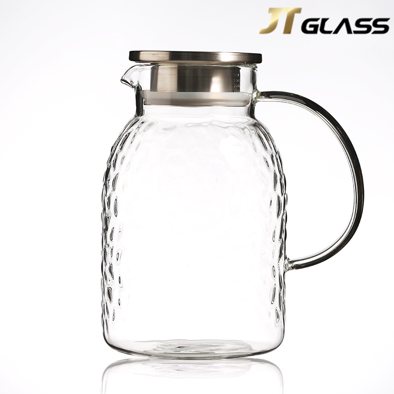 Professional Drinking Jug Glass Water Pitcher with Handle 