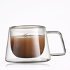 Dishwasher safe coffee mug double wall glass cups