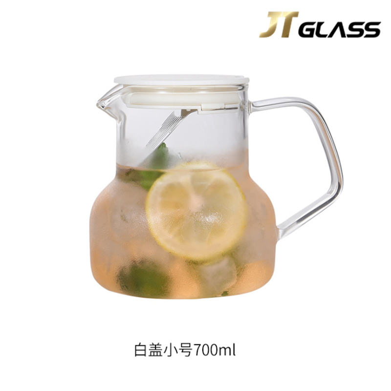 Nordic style heat-resistant glass jug coffee pot filter fruit flower teapot constant temperature tea 