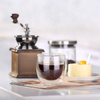 borosilicate glass 80ml handleless double wall espresso glass coffee cup