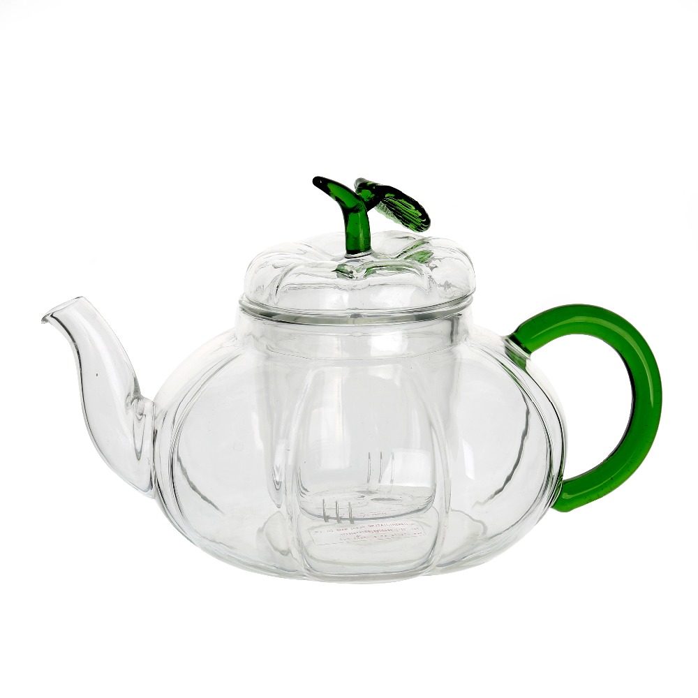 Wholesale Christmas Gifts for Tea Lover Clear Glass Pumpkin Heat