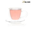 Handmade Drinking Double Wall Mug Borosilicate Coffee Glass Water Cup For Tea 