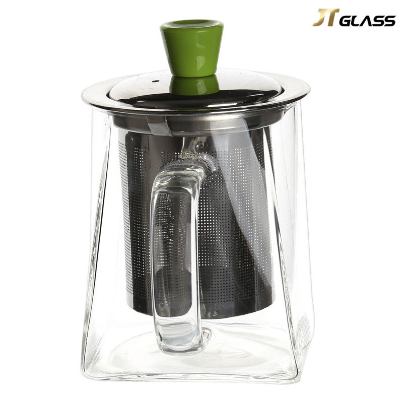 Borosilicate Ultralight High Heat Resistance Glass Teapot with Stainless Steel Infuser And Lid 