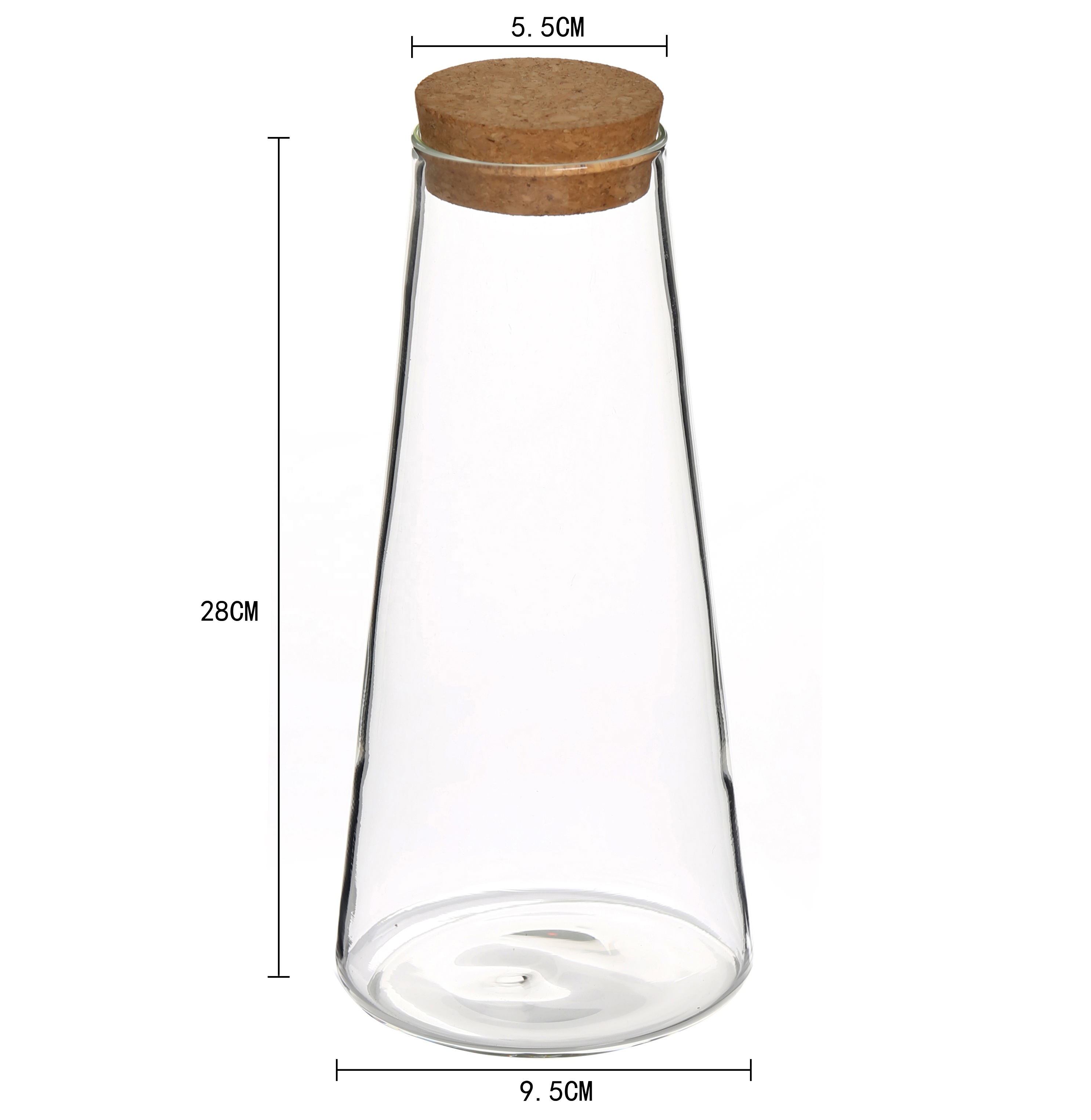Borosilicate Glass Jar with Lid Food Safe
