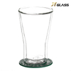 Heat Resistant Cheap Transparent Double Layer Wall Glass Cup for Tableware 