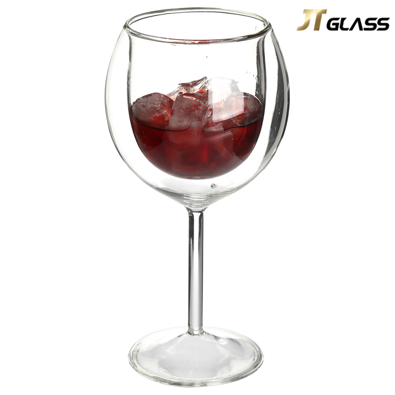 Gold supplier Fashion design clear glass wine glass cup 