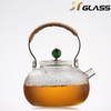 Hammer Pattern Glass Tea Pot And Kettle with Infuser 