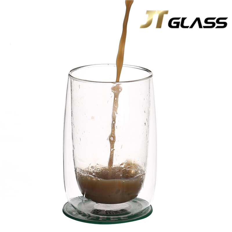Professional Heat Resistant Coffee Mug Double Wall Borosilicate Glass Tea Espresso Cup 