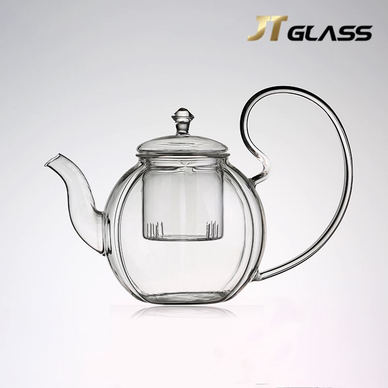 High Borosilicate 3.3 Glass Teapot with Stainless Steel Infuser And Lid 
