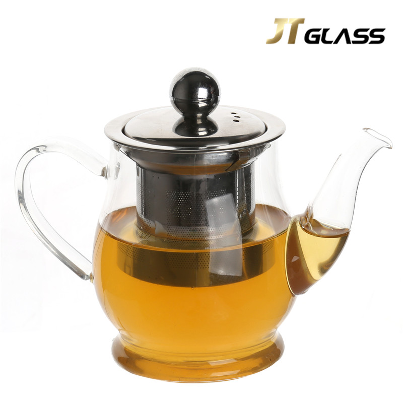 Chinese heat-resistant borosilicate glass best handless teapot 