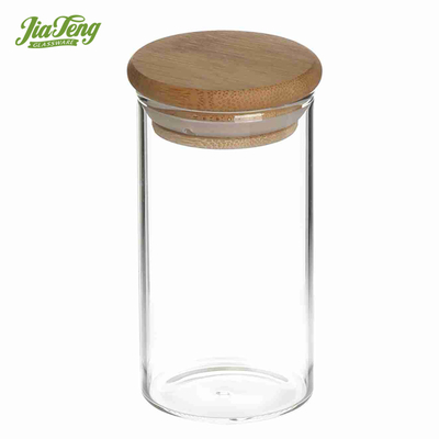 High Clear Glass Jar with Lid Food Safe