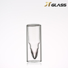 Transparent Glassware High Borosilicate Double Wall Bullet Shot Glass 