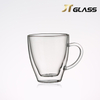 Glass double wall coffee cup high borosilicate glass made in China 
