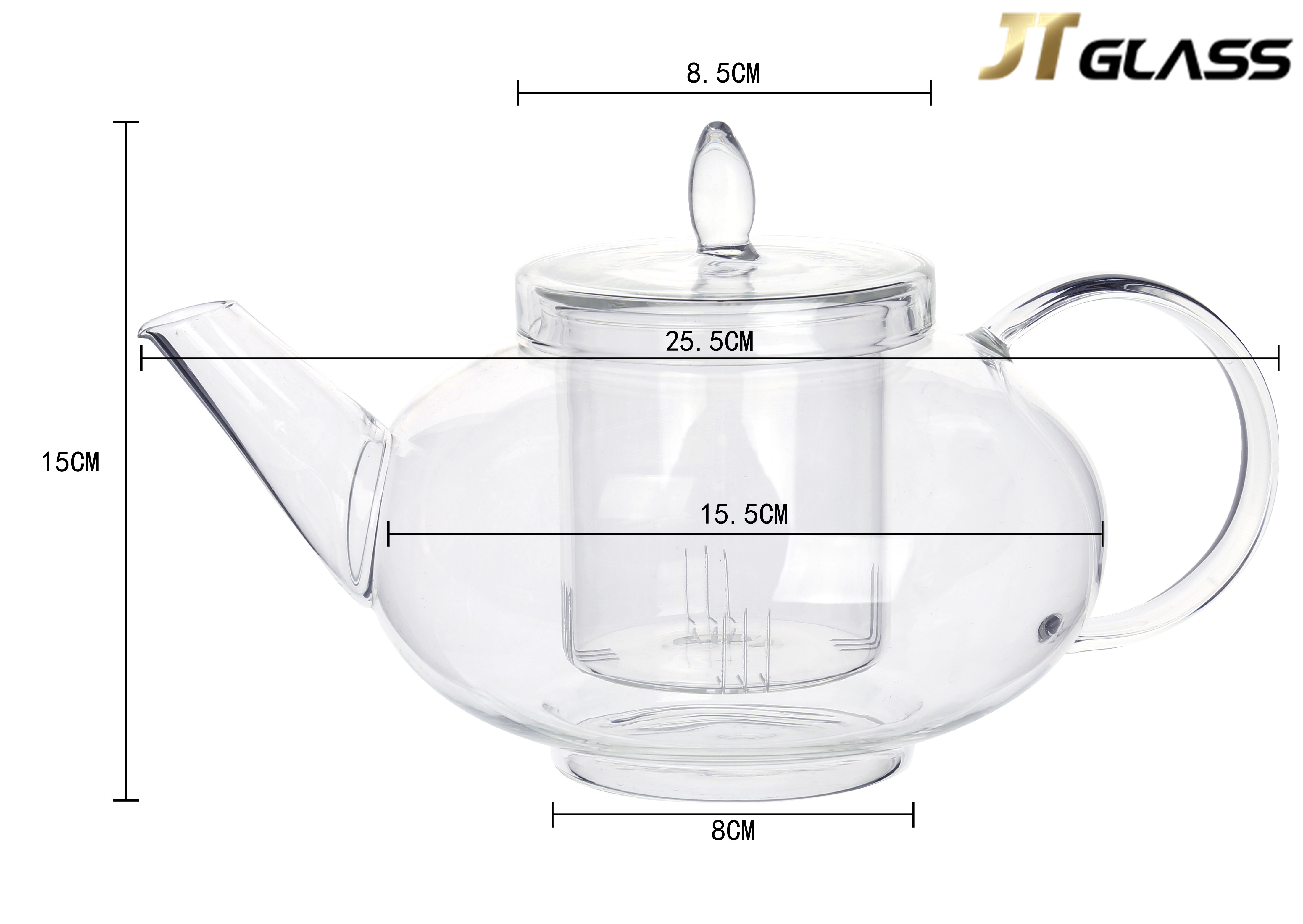 Filter Heat-resistant Household Glass Kettle Flower Teapot Set Glass Teapot High Temperature Thickening Teapot 