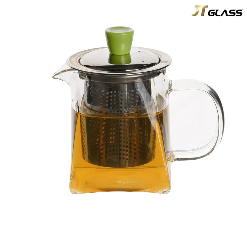 Borosilicate Ultralight High Heat Resistance Glass Teapot with Stainless Steel Infuser And Lid 