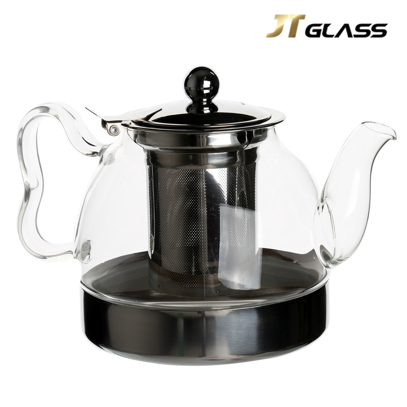 Induction Cooker Available Glass Tea Pot Tea Maker 