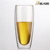 Double-layer heat-resistant environmental protection glass champagne glass