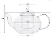 Hot Selling New Product Handblown Heat Resistant Glass Teapot